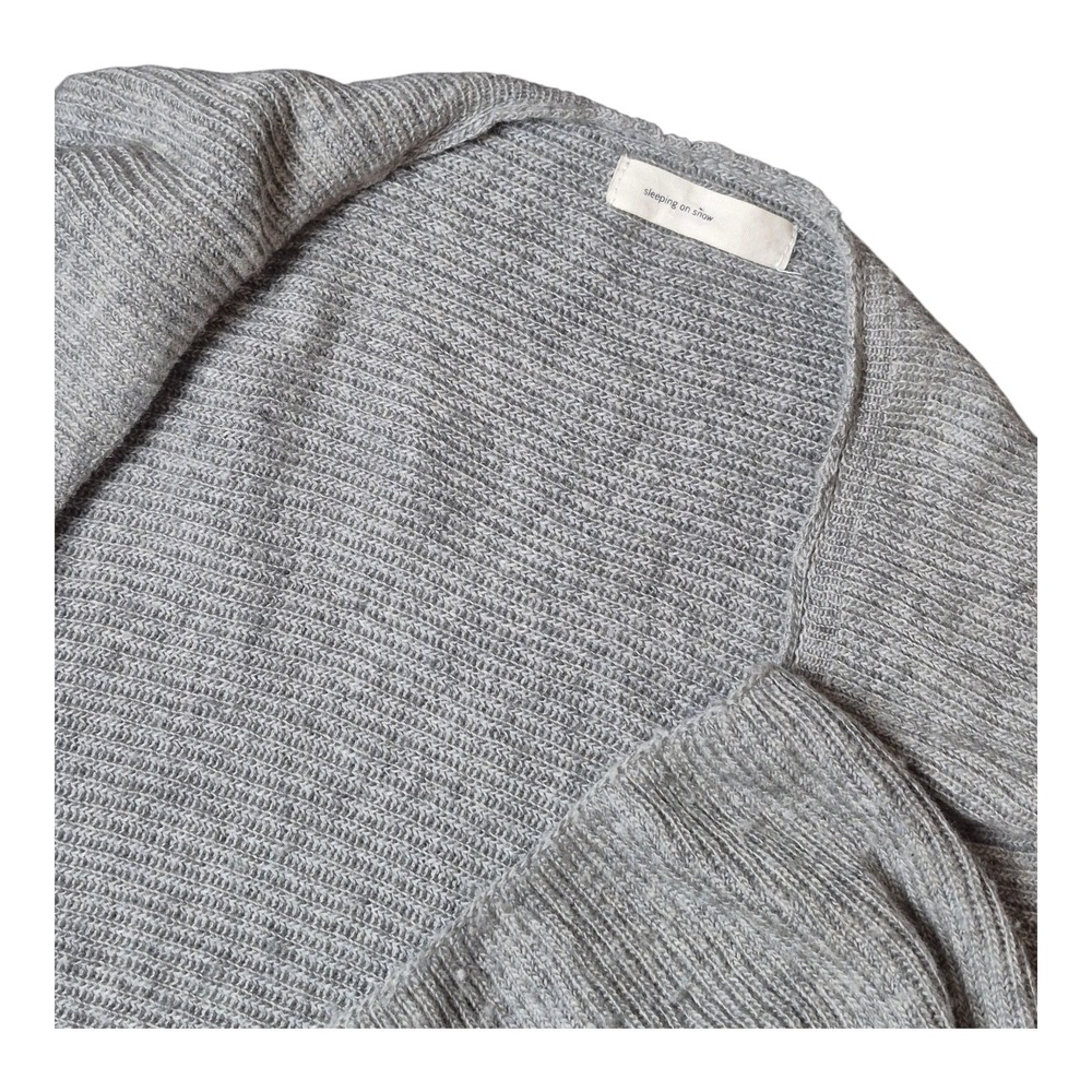 Sleeping on Snow Anthropologie Cardigan One Size Gray Waterfall Open Front OS